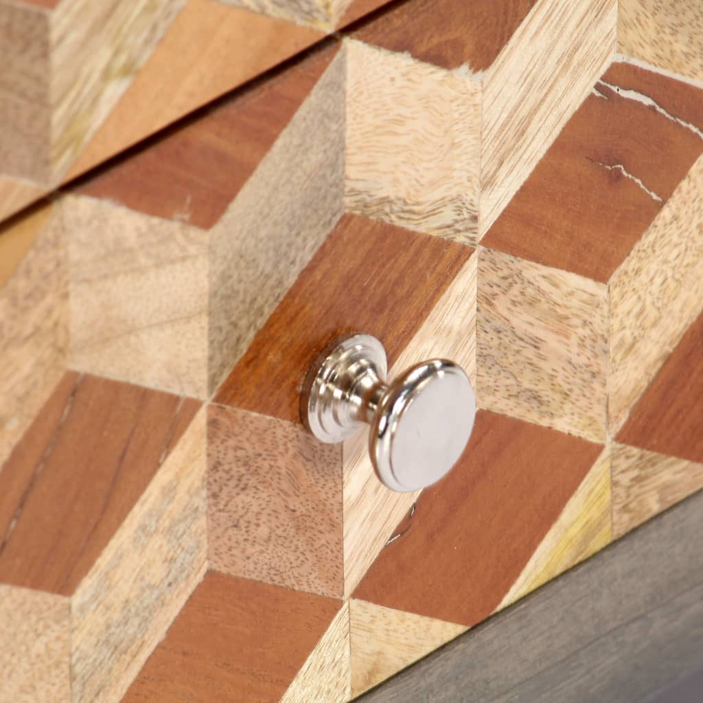 Tv-skab 120x30x40 cm massivt genbrugstræ - number 6.