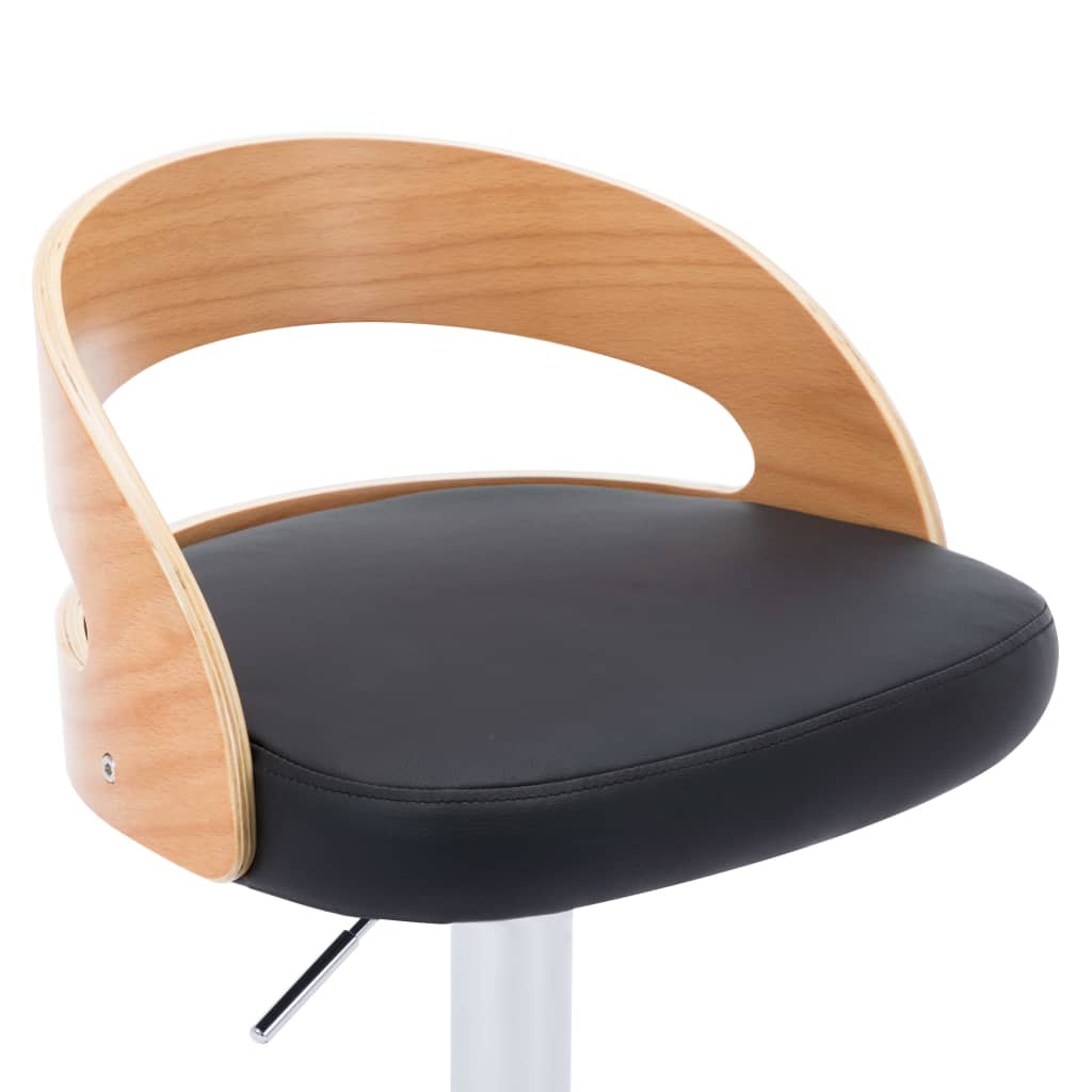 Barkrakker pc. kunstskinn og bøyd tre sort - number 8.