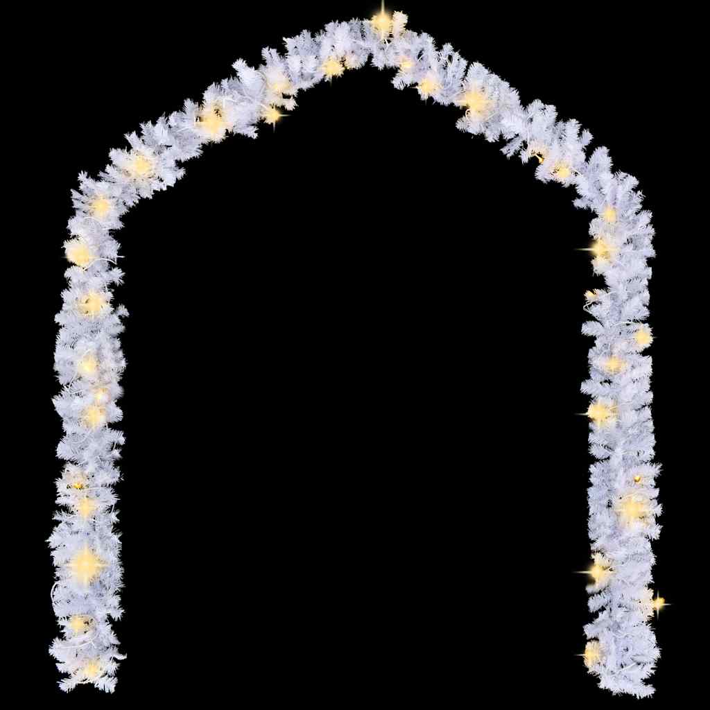 Christmas garlands with led lights - white, 5 m, 1, x - number 3.