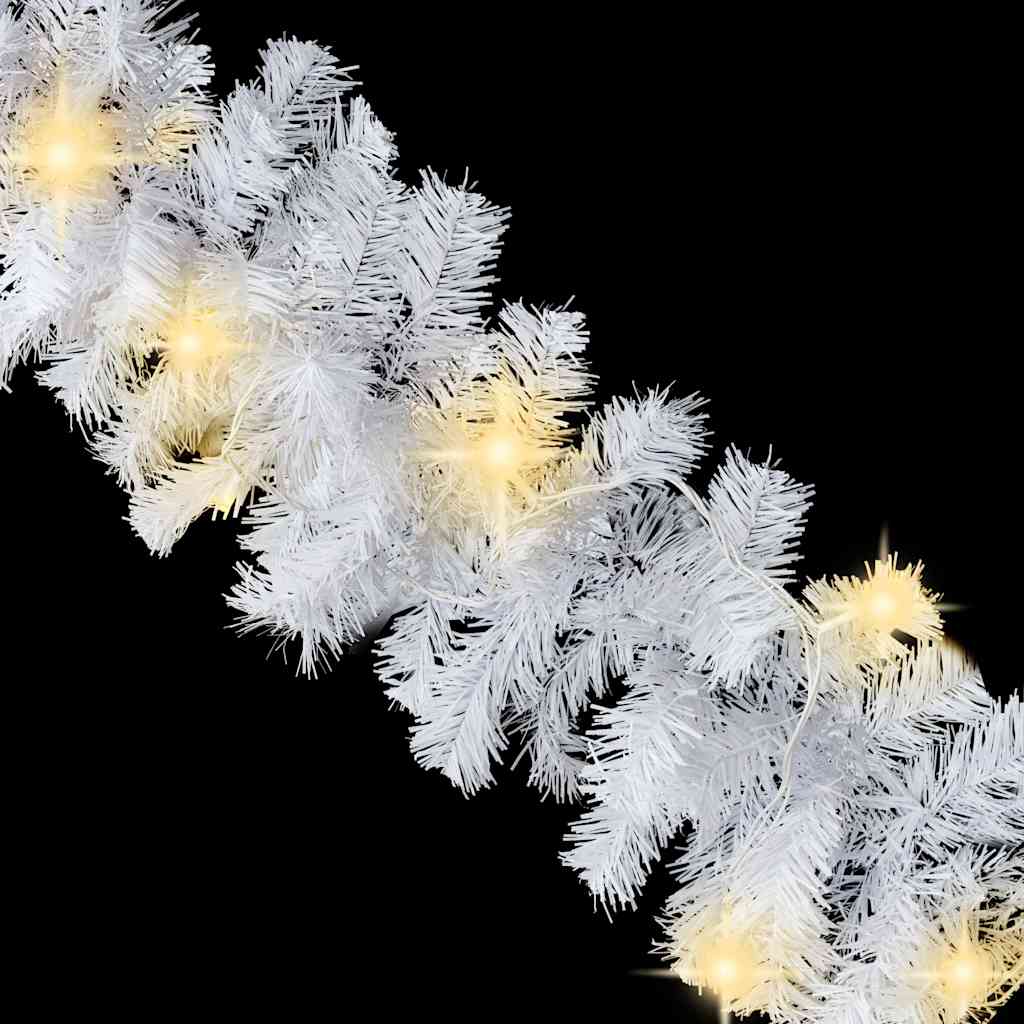 Christmas garlands with led lights - white, 5 m, 1, x - number 6.
