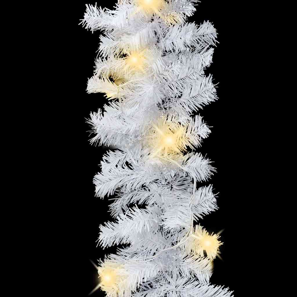 Christmas garlands with led lights - white, 5 m, 1, x - number 7.