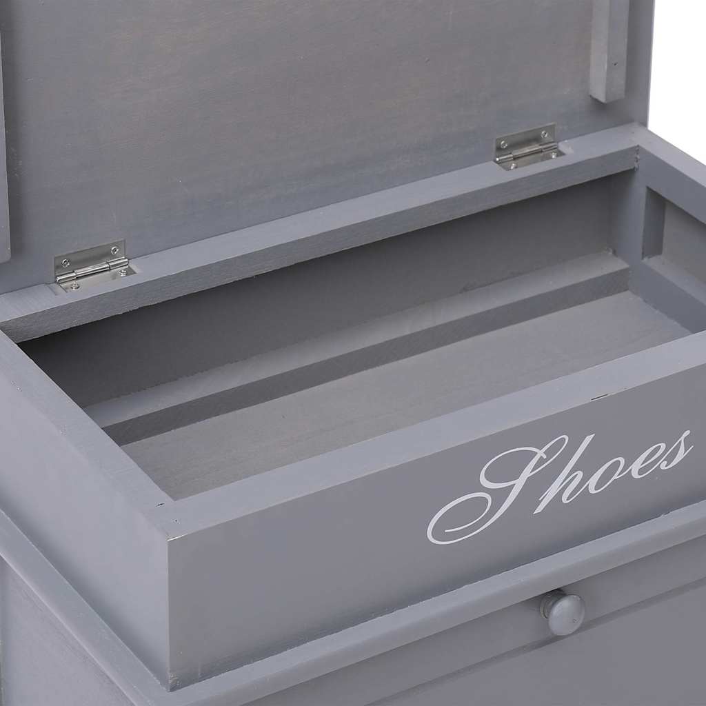 Ormarić za cipele 50 x 28 x 58 cm mahagonij - sivi, 1 - number 7.