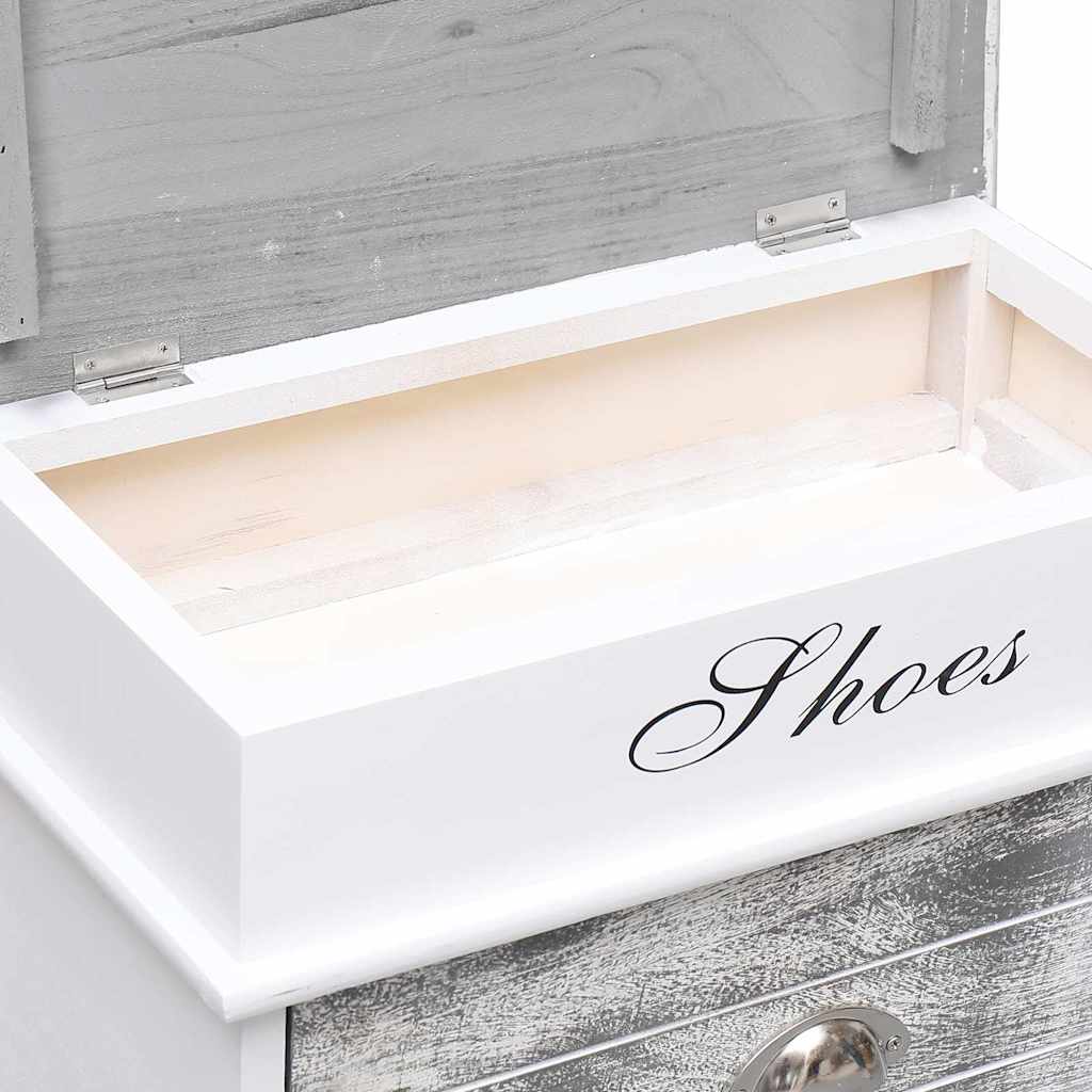 Kenkäkaappi 50 x 28 x 58 cm keisarillinen puu - harmaa, 1 - number 6.