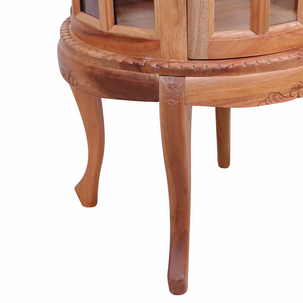 Gablota wystawowa 50 x 50 x 76 cm lite drewno mahoniowe naturalne - jasnobrązowe, 1 - number 8.