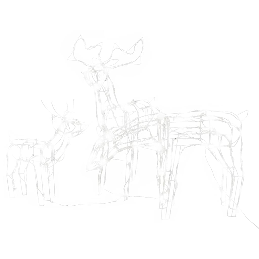 Décoration lumineuse de noël en 3 parties renne 229 led - number 2.