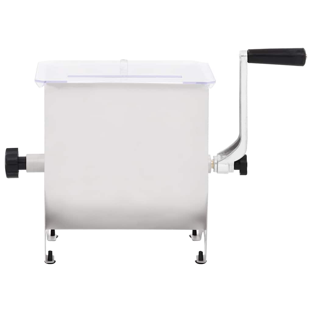 Manuel kødblander med låg rustfrit stål sølvfarvet - number 2.