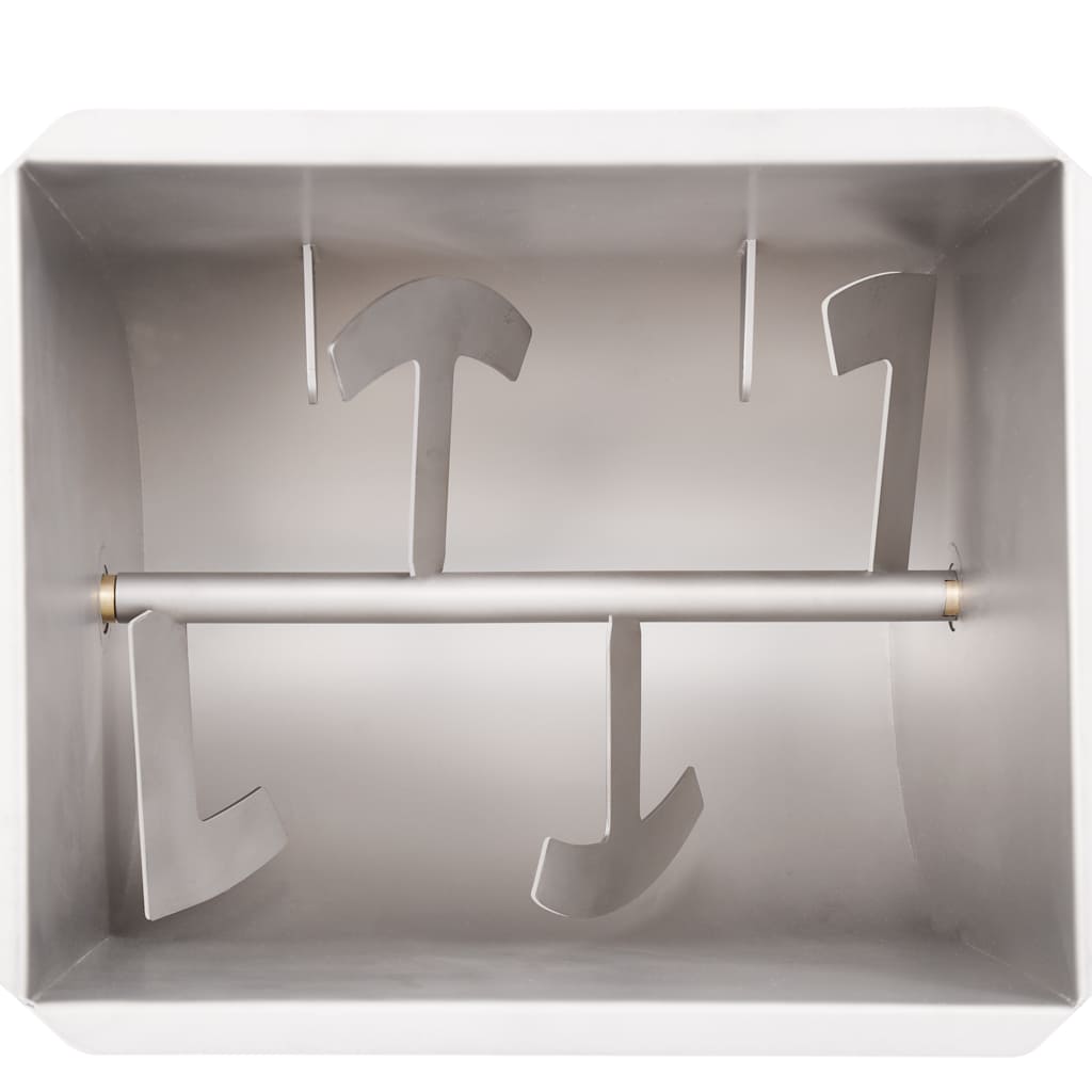 Manuel kødblander med låg rustfrit stål sølvfarvet - number 6.