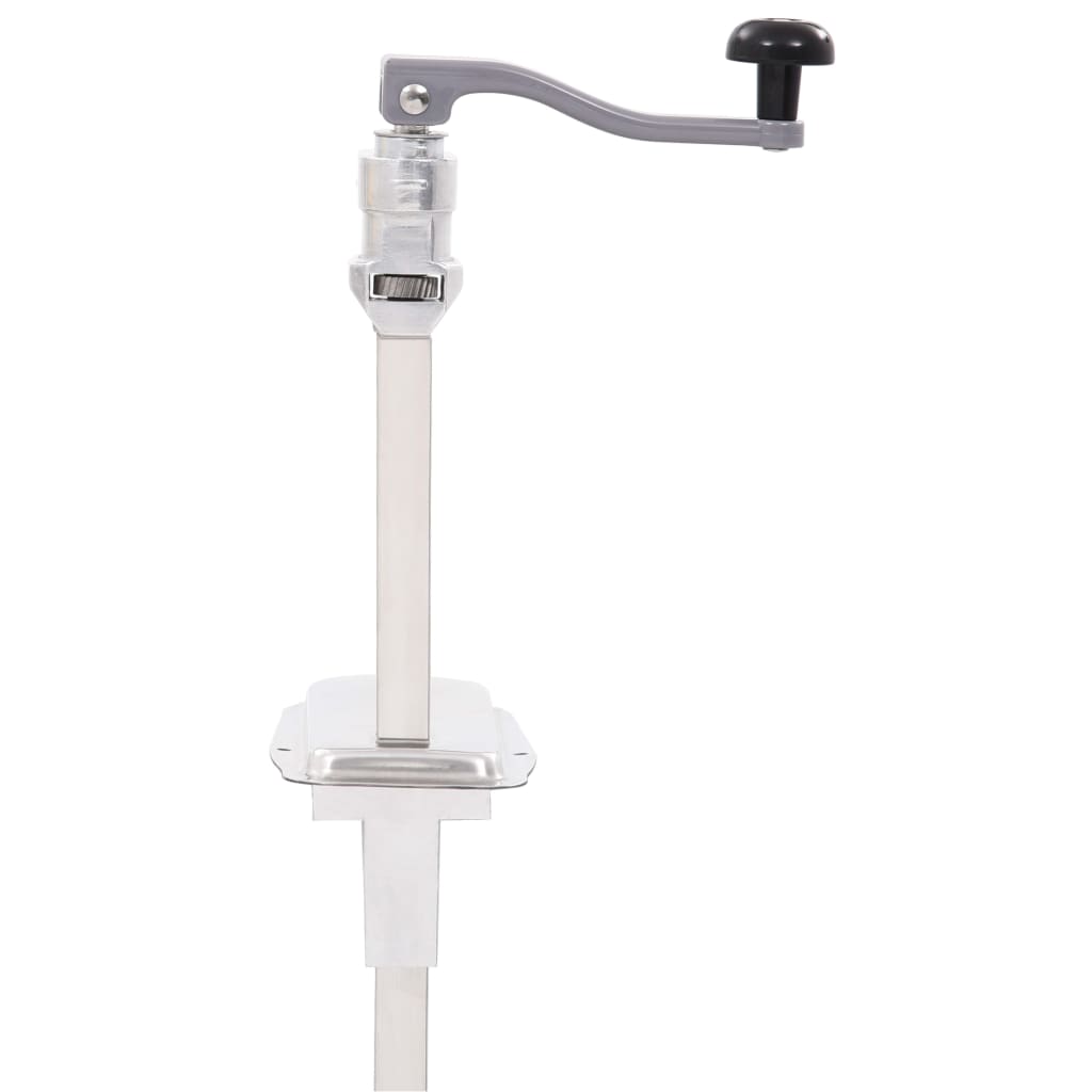 Dåseåbner 70 cm aluminium og rustfrit stål sølvfarvet - number 5.