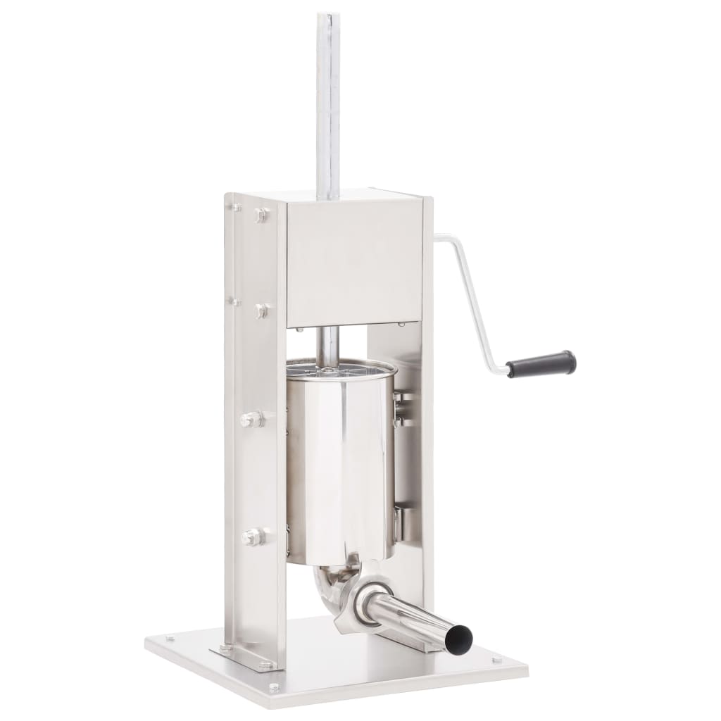 Manuel pølsestopper 3 l rustfrit stål sølvfarvet - number 1.