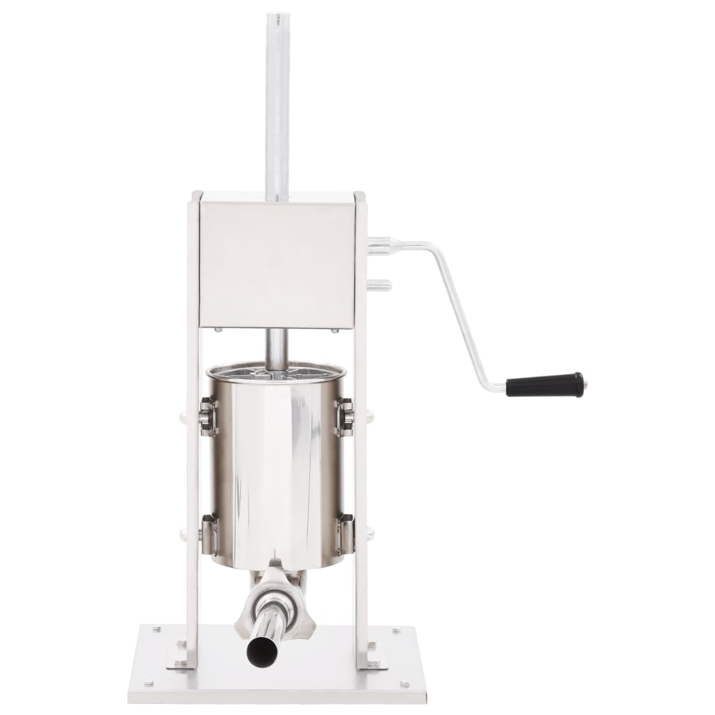 Manuel pølsestopper 3 l rustfrit stål sølvfarvet - number 2.