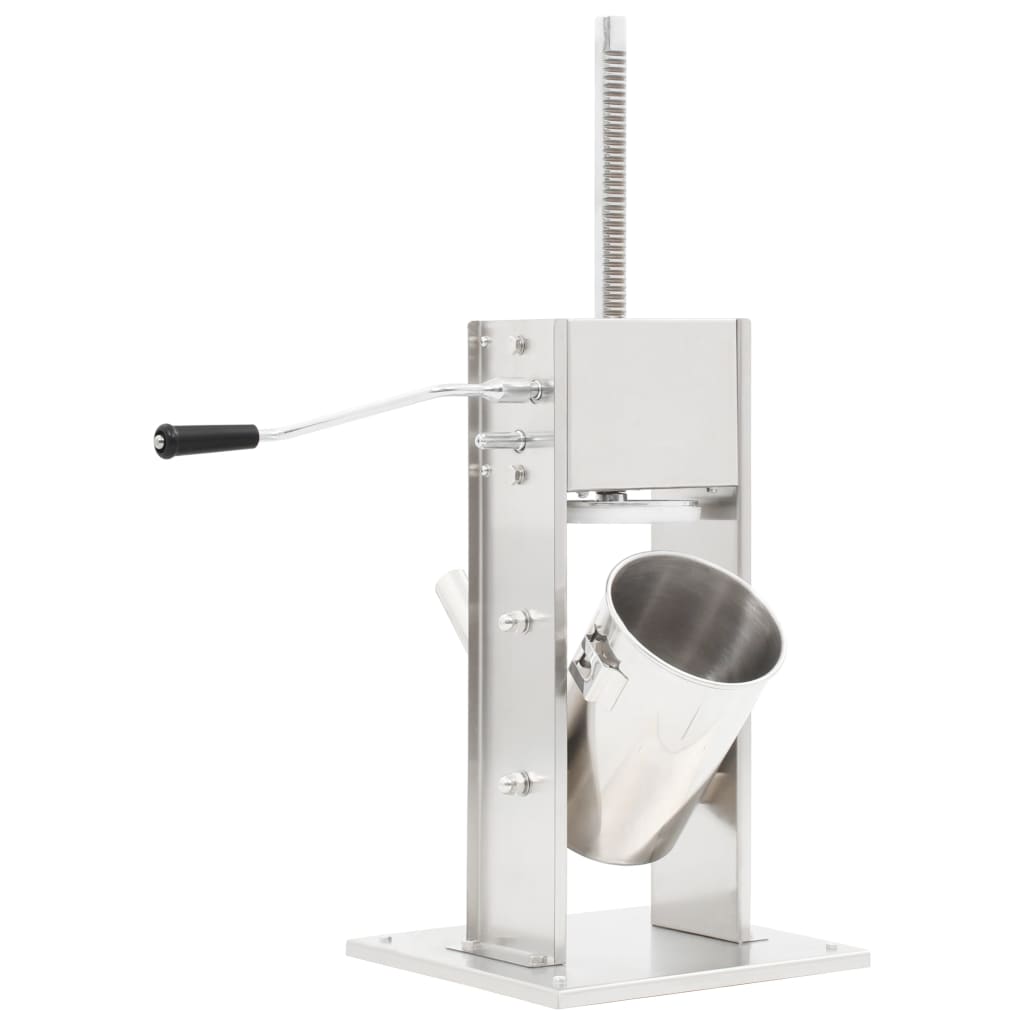 Manuel pølsestopper 3 l rustfrit stål sølvfarvet - number 3.