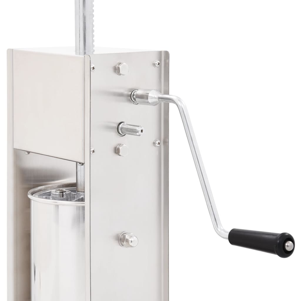 Manuel pølsestopper 3 l rustfrit stål sølvfarvet - number 5.