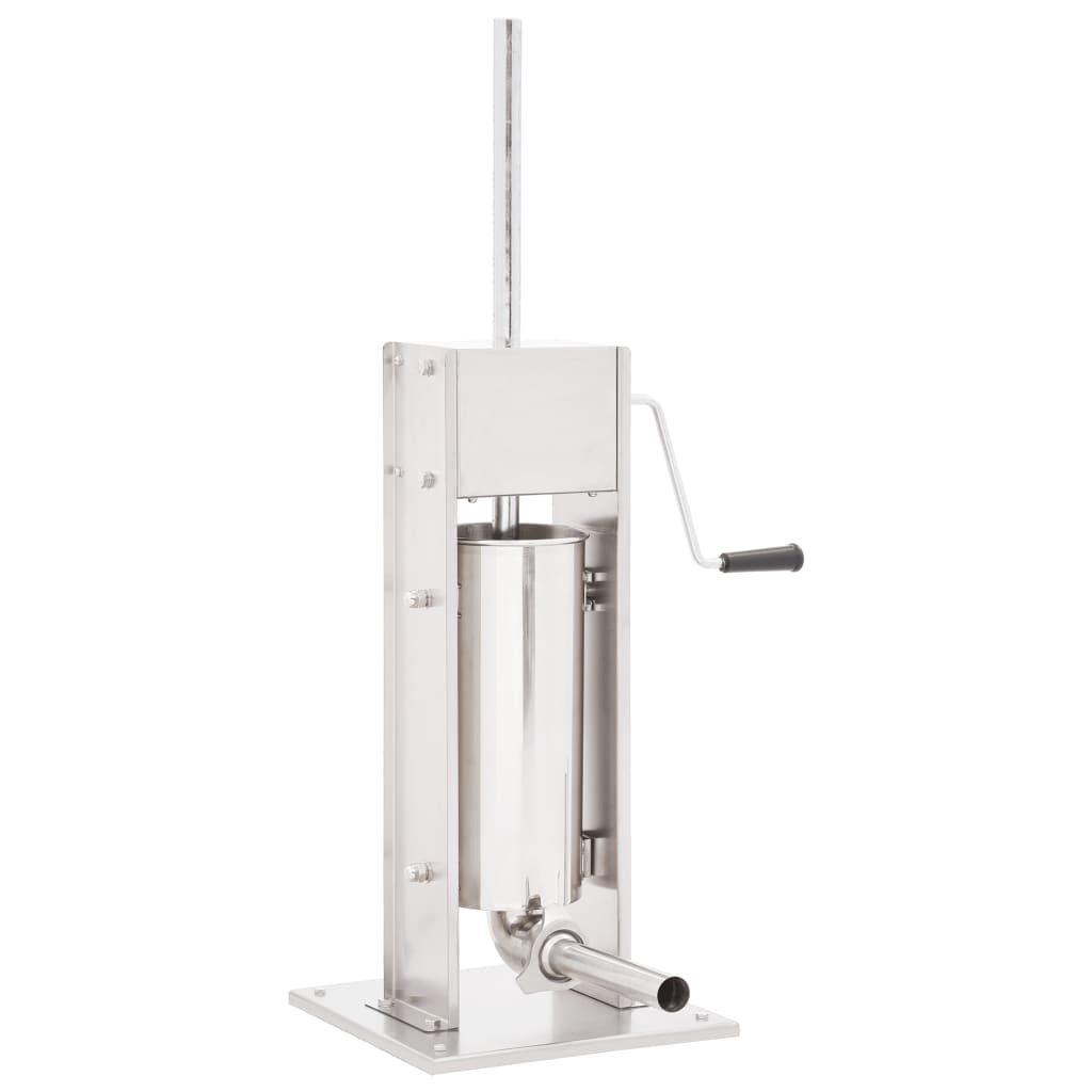 Manuel pølsestopper 5 l rustfrit stål sølvfarvet - number 1.