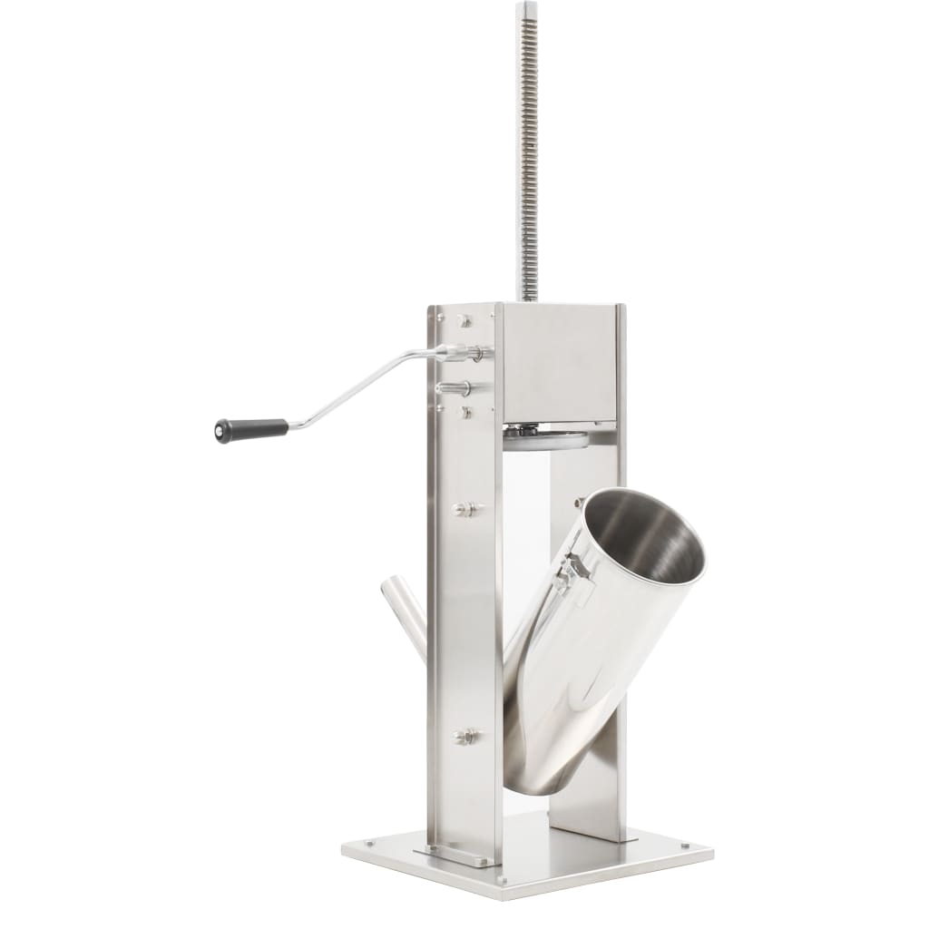 Manuel pølsestopper 5 l rustfrit stål sølvfarvet - number 3.