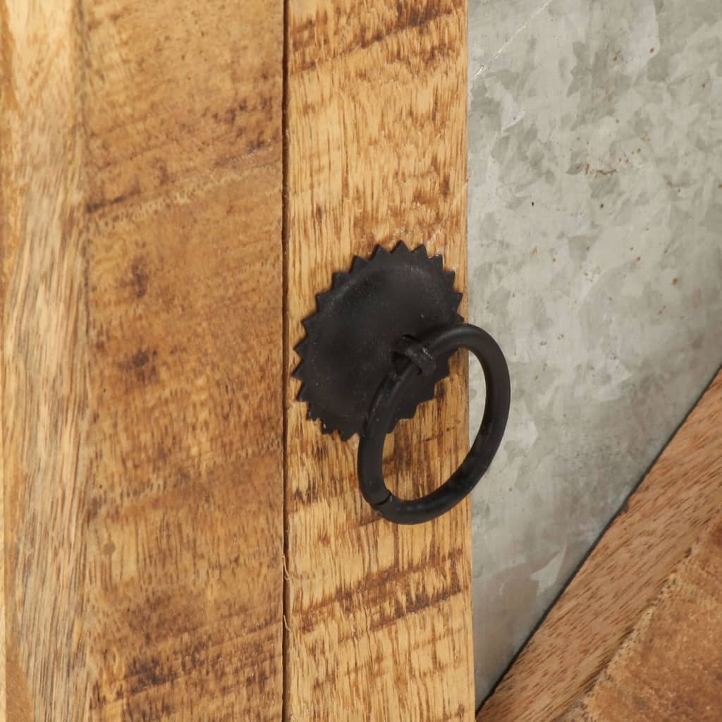 Sengebord 40x30x50 cm massivt mangotræ - number 6.