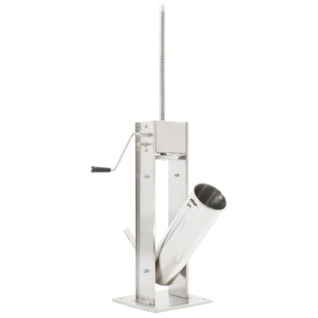 Manuel pølsestopper 7 l rustfrit stål sølvfarvet - number 3.