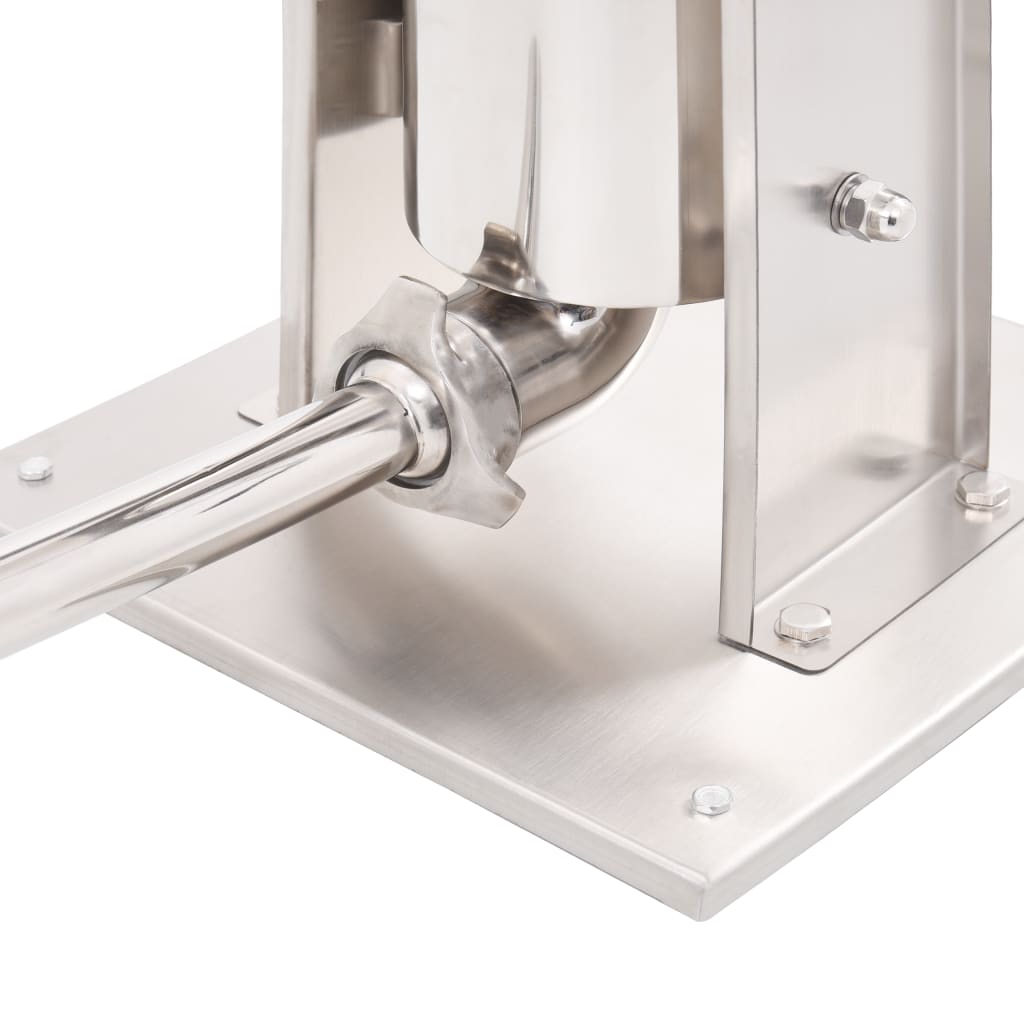 Manuel pølsestopper 7 l rustfrit stål sølvfarvet - number 6.