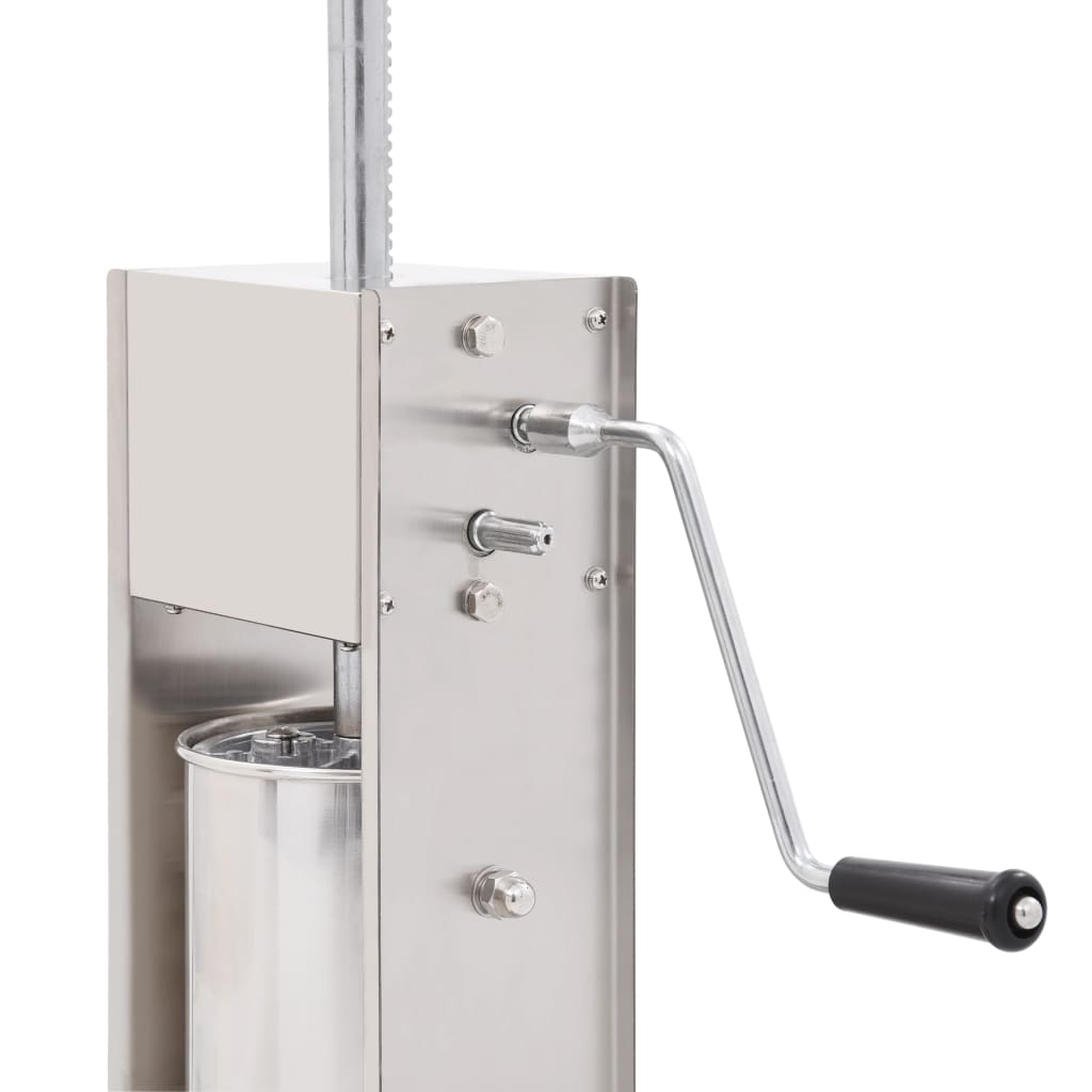 Manuel pølsestopper 7 l rustfrit stål sølvfarvet - number 5.