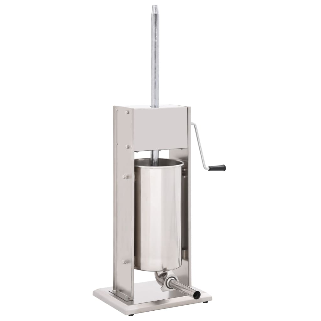 Manuel pølsestopper 15 l rustfrit stål sølvfarvet - number 1.