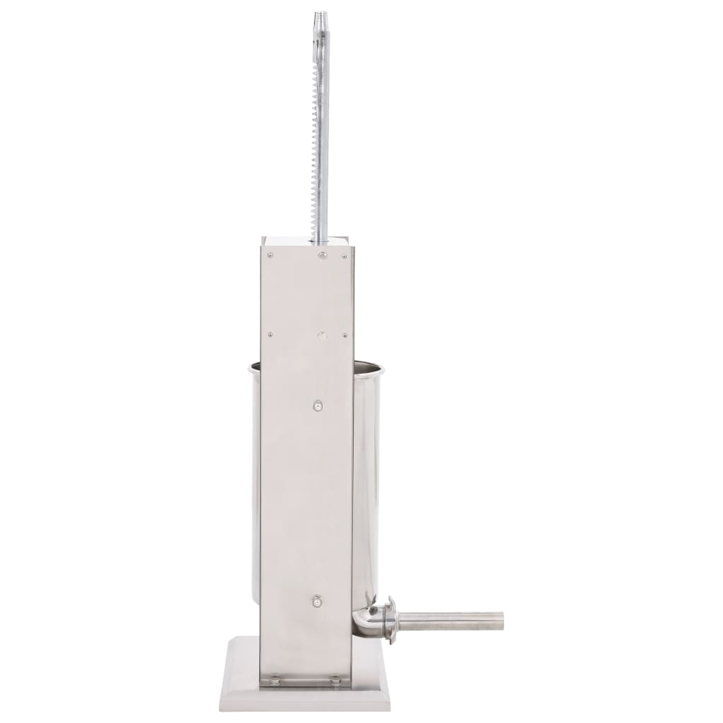 Manuel pølsestopper 15 l rustfrit stål sølvfarvet - number 4.