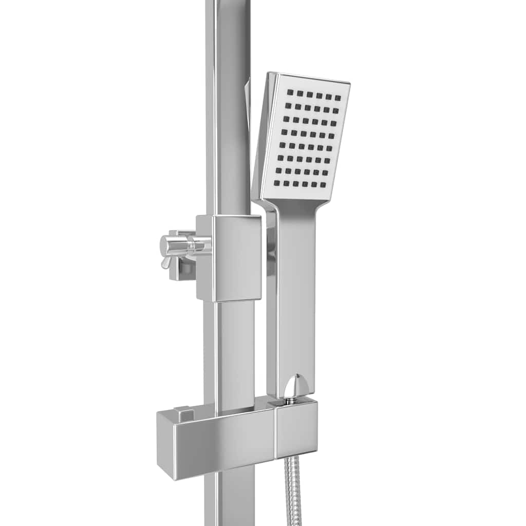 Zestaw prysznicowy z podwójną słuchawką prysznicową i termostatem ze stali nierdzewnej - number 6.