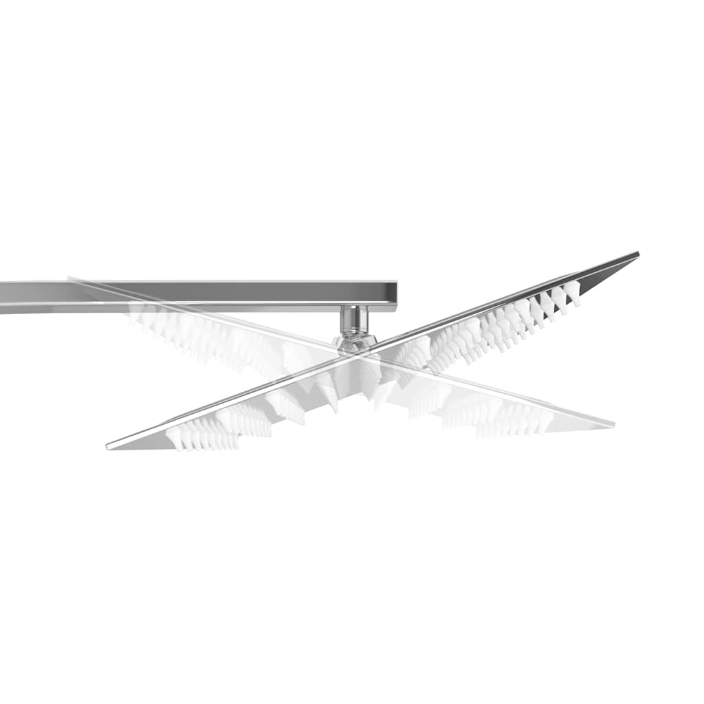 Zestaw prysznicowy z podwójną słuchawką prysznicową i termostatem ze stali nierdzewnej - number 9.