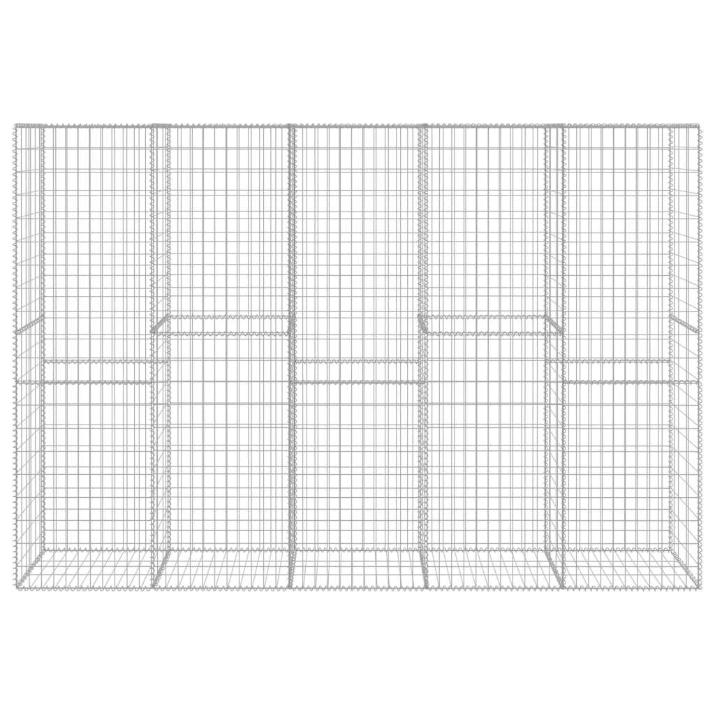 Mur de gabions avec couvercles en acier galvanisé 300 x 50 x 200 cm - number 3.