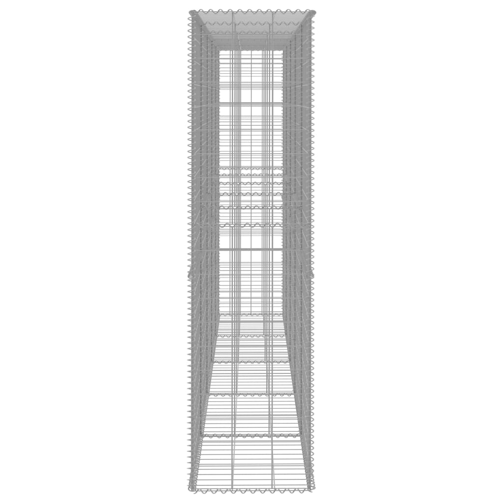 Mur de gabions avec couvercles en acier galvanisé 300 x 50 x 200 cm - number 4.