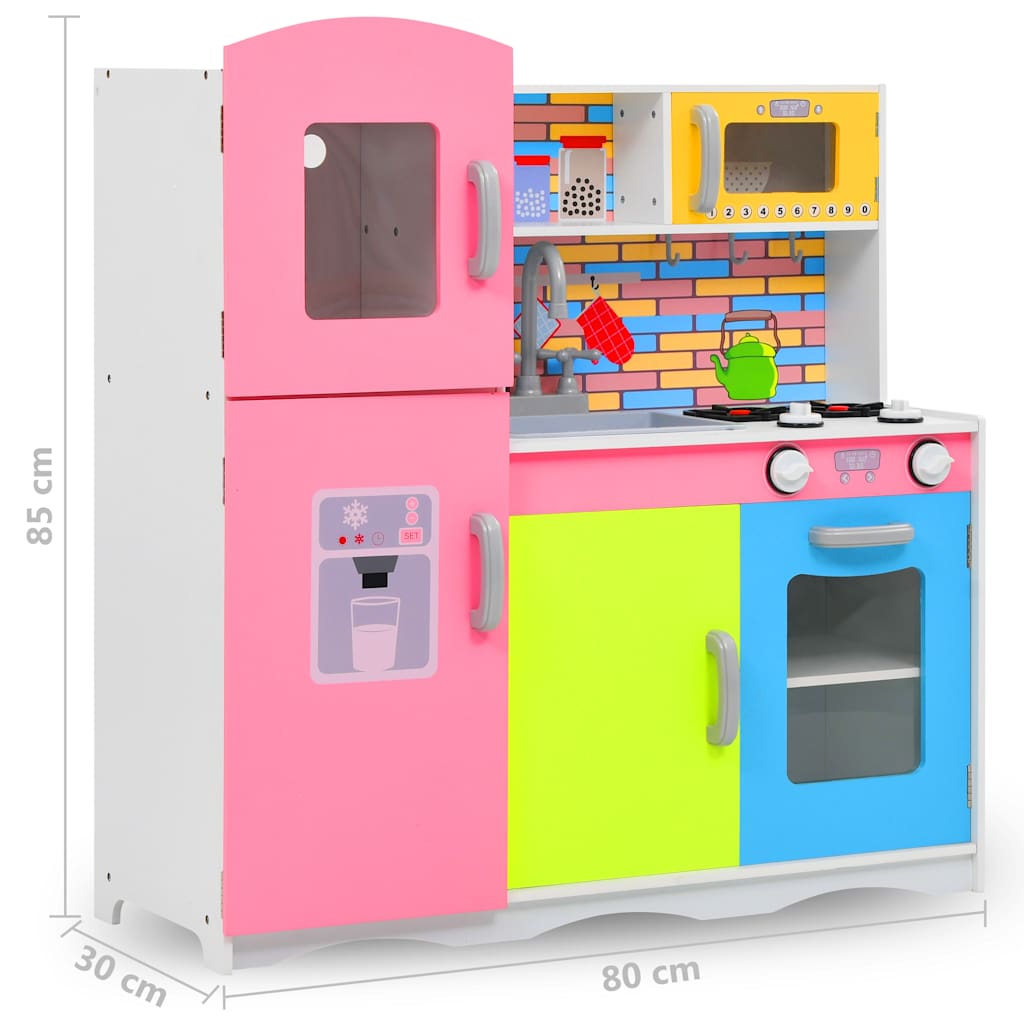 Cuisine de jeu mdf 80 x 30 x 85 cm multicolore - number 10.