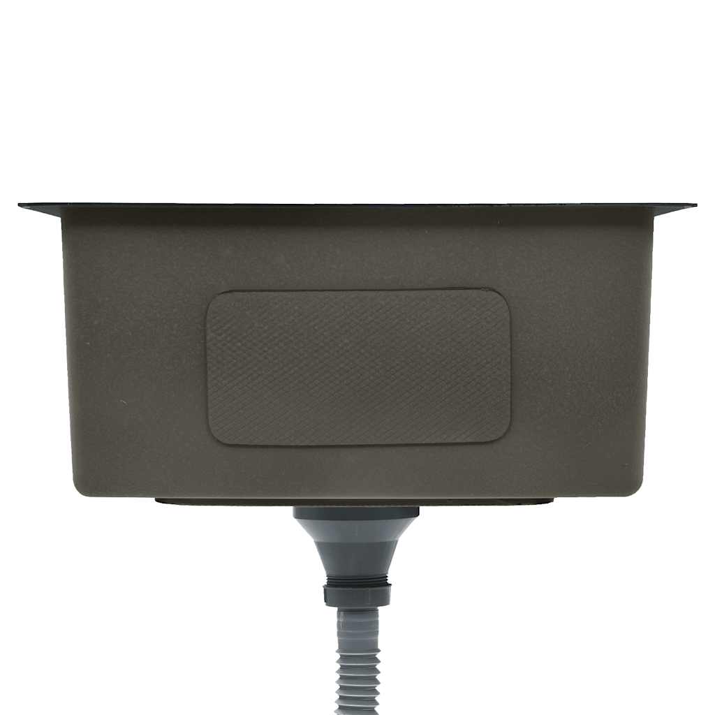 Handgjord diskbänk i rostfritt stål svart - number 5.