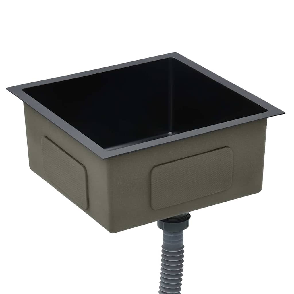 Handgjord diskbänk i rostfritt stål svart - number 4.