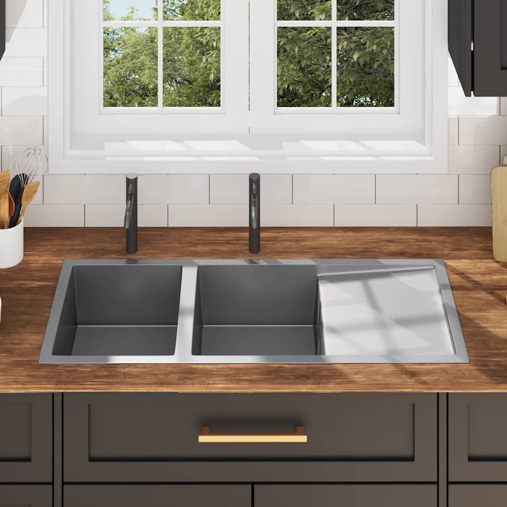 Håndlavet køkkenvask rustfrit stål - number 3.