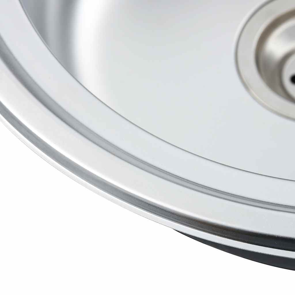 Kuhinjski sudoper sa cjedilom i sifonom ovalni nehrđajući čelik - number 6.