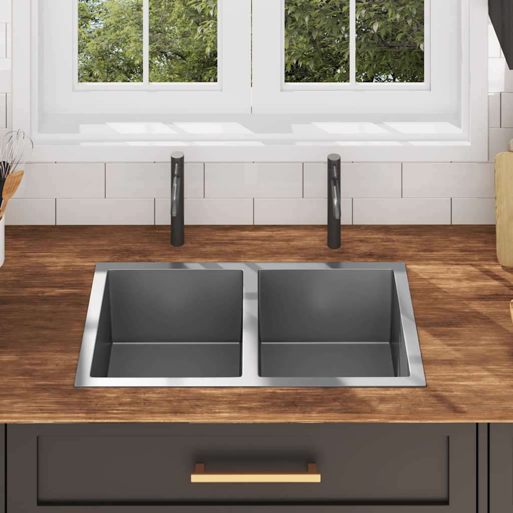 Handgjord diskbänk i rostfritt stål - number 3.