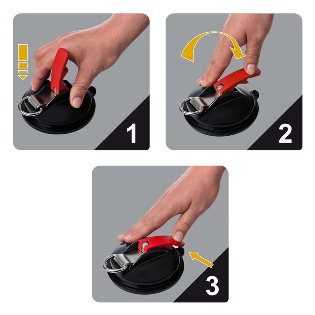 Proplus sugekopper 2 stk. med ringe og 4 s-kroge - number 3.