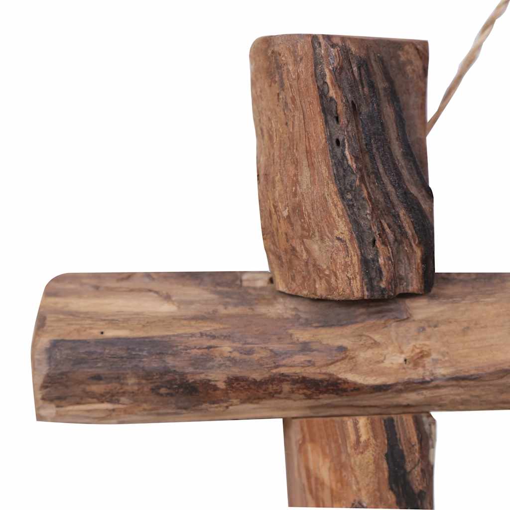 Mirror w. beam frame 50x50 cm recycled teak wood natural color - brown, 50 x 5 x 50 cm, 1 - number 4.