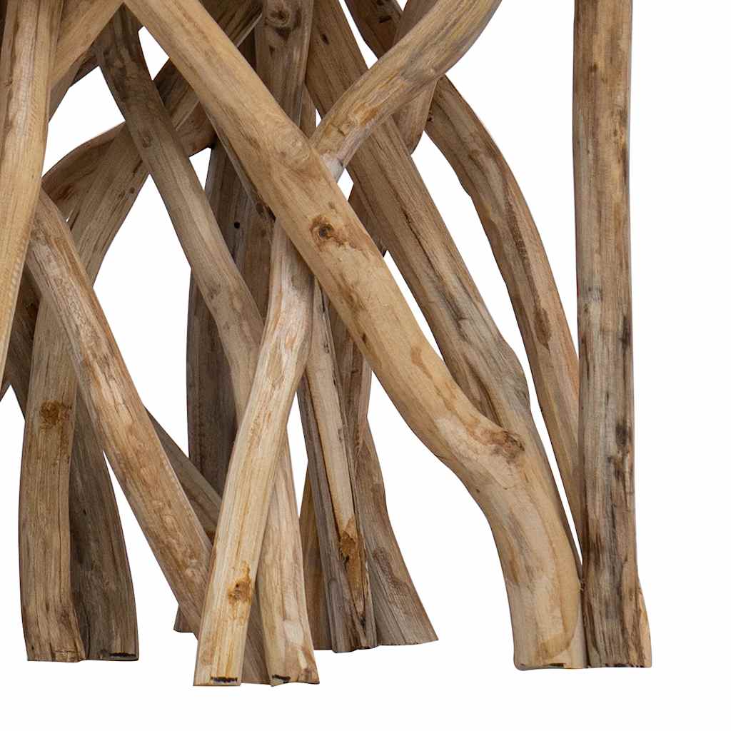 Sofabord af træbjælker 40x40x40 cm blandet genbrugstræ - number 4.