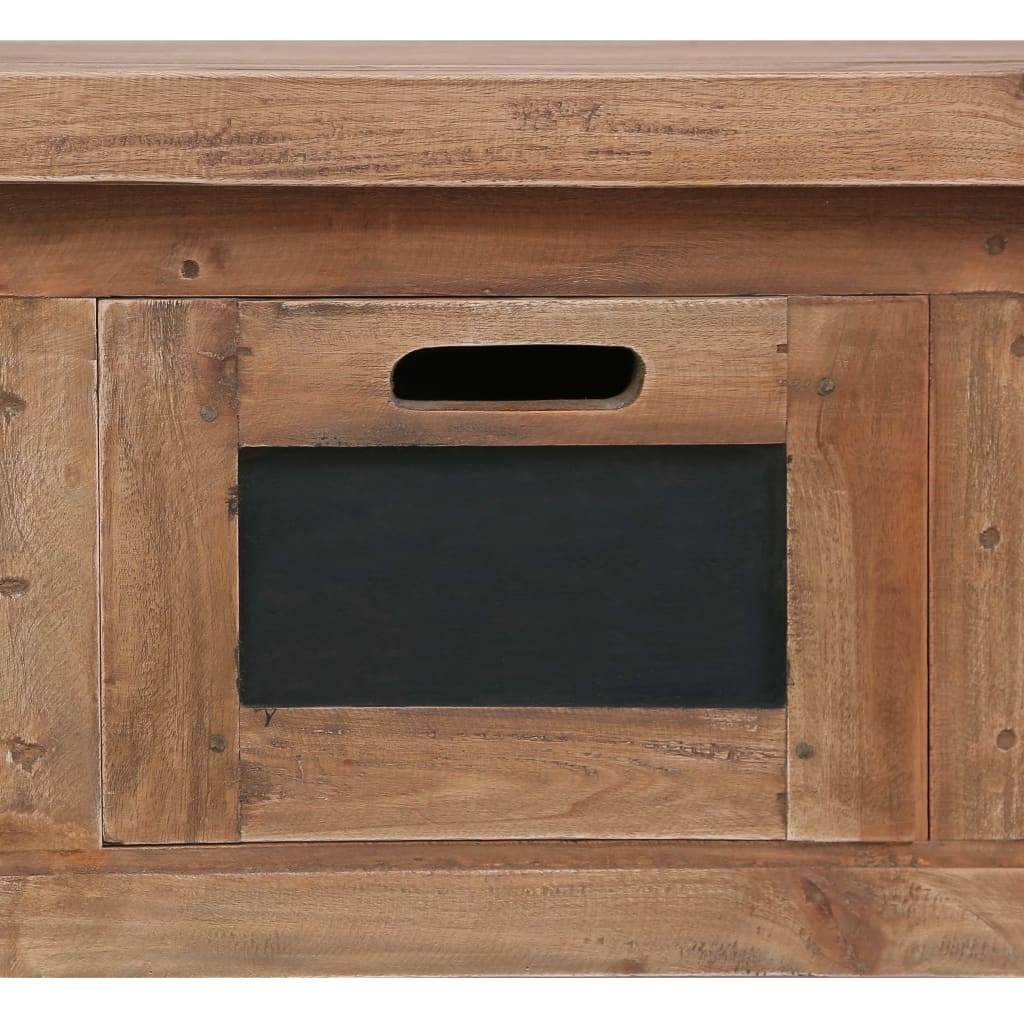 Tv-skab med 3 skuffer 120 x 30 x 40 cm massivt mahognitræ - number 6.