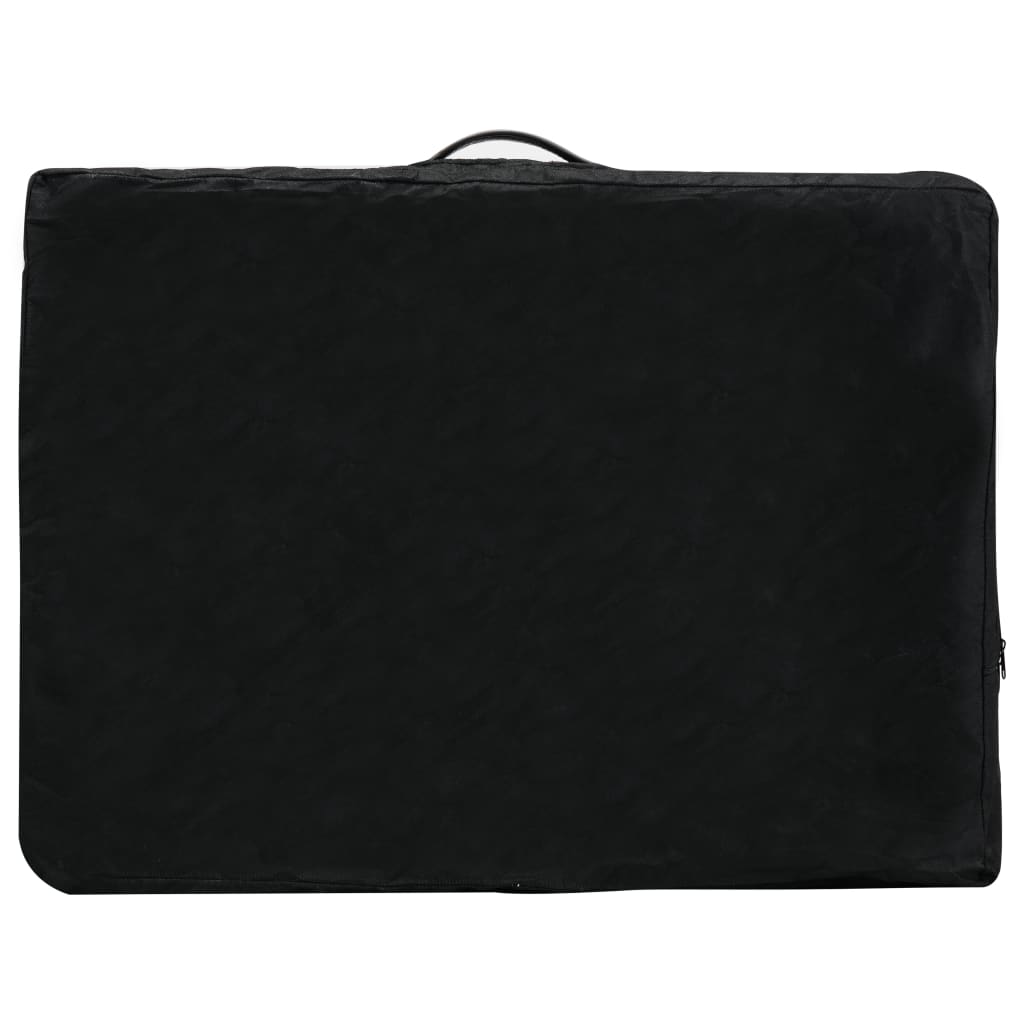 Massagetafel met 2 zones aluminium frame 186x68 cm antracietgrijs - number 10.