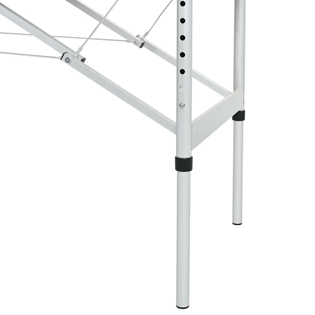 Massagebord med 4 zoner aluminiumsstel 186 x 68 cm antracitgrå - number 6.