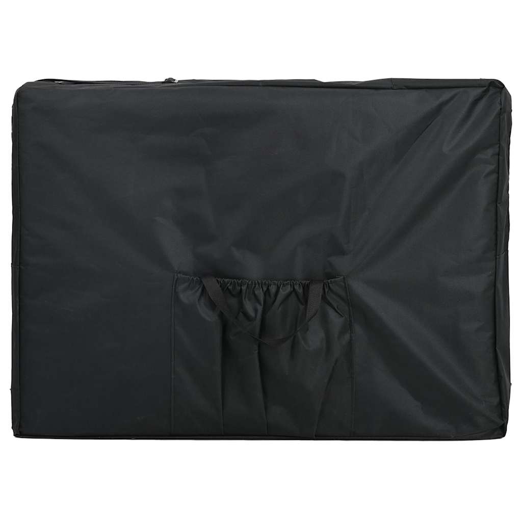 Massagebord med 4 zoner aluminiumsstel 186 x 68 cm antracitgrå - number 8.