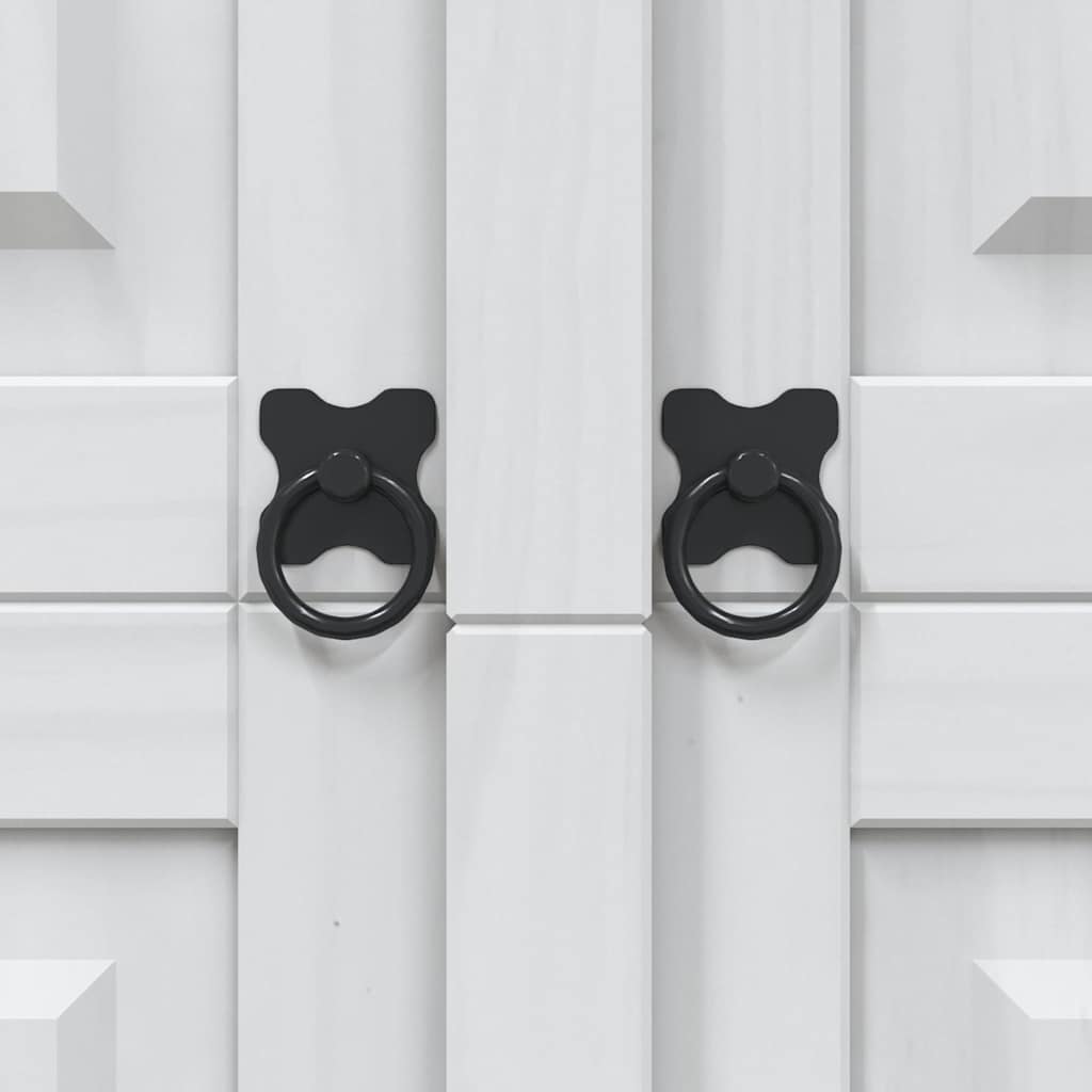 Klædeskab corona-serien 2 låger mexicansk fyrretræ hvid - number 7.