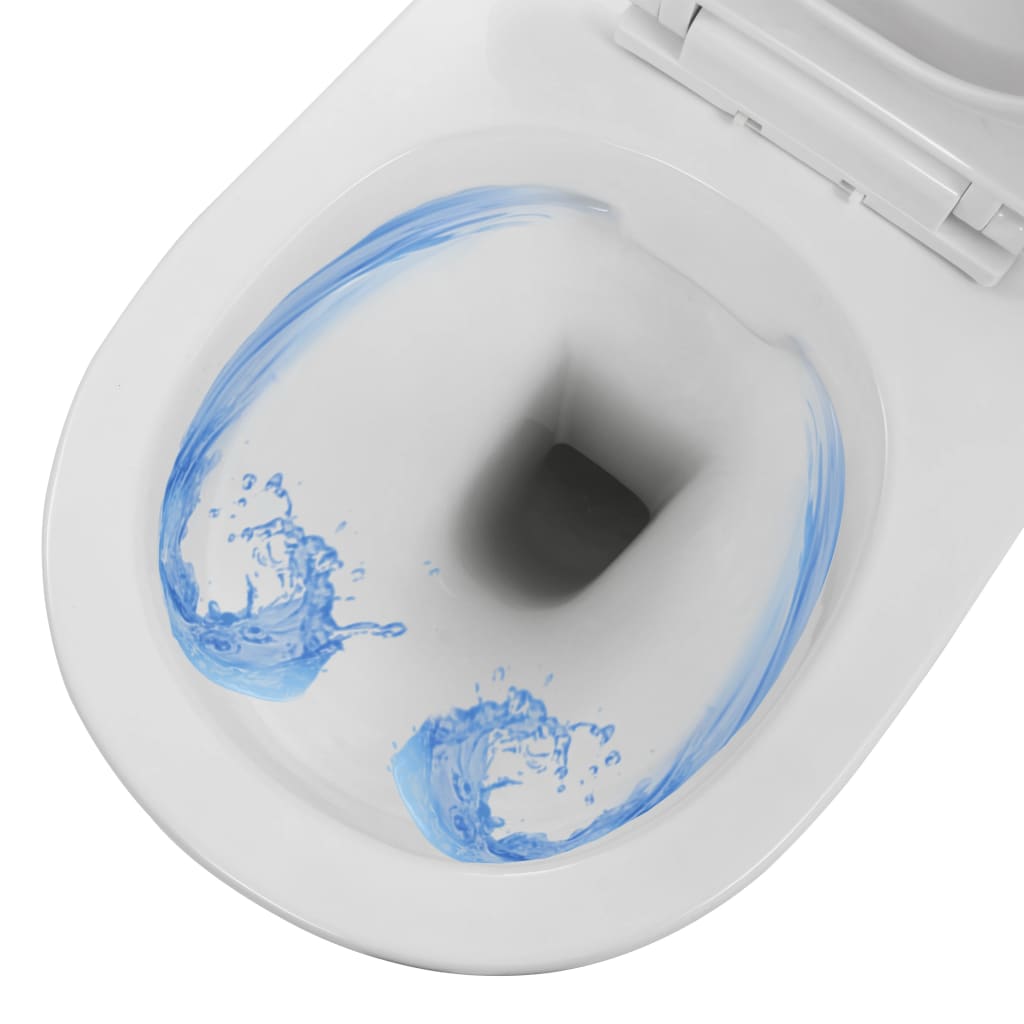 Vaso sospeso senza brida in ceramica - bianco - number 7.