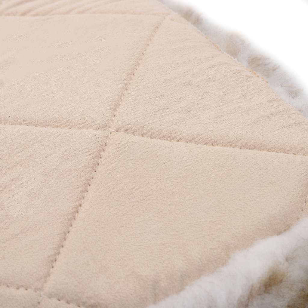 Stolehynder stk. 40 x 40 cm ægte fåreskind melange-brun - plettet brun, 2 - number 4.