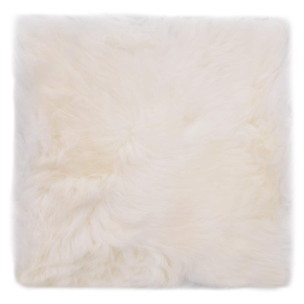 Coussins de chaise pc. 40x40 cm peau de mouton - blanc, 2 - number 2.