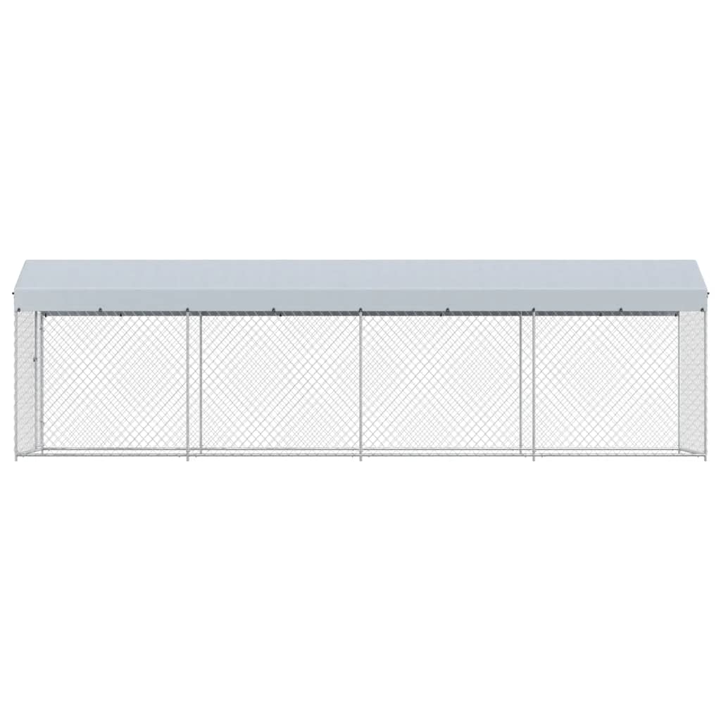 Aire de jeux pour chiens en plein air avec toit 760x190x225 cm - number 2.