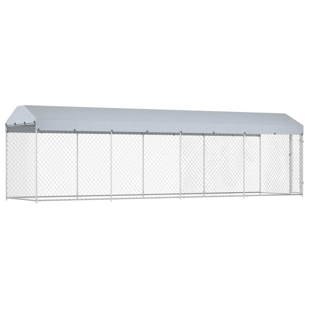 Aire de jeux pour chiens en plein air avec toit 760x190x225 cm - number 4.