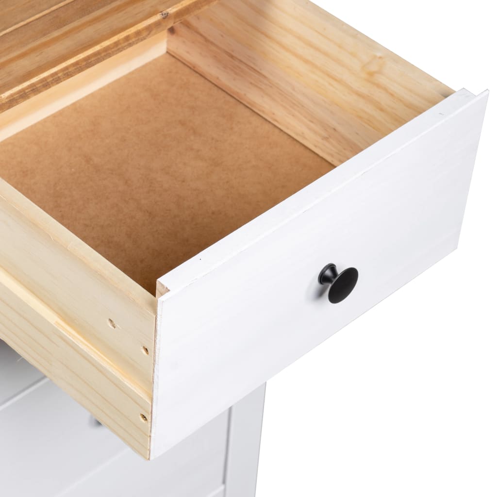 Komoda serija panama 46x40x89 cm bor - bijela, 1 - number 8.