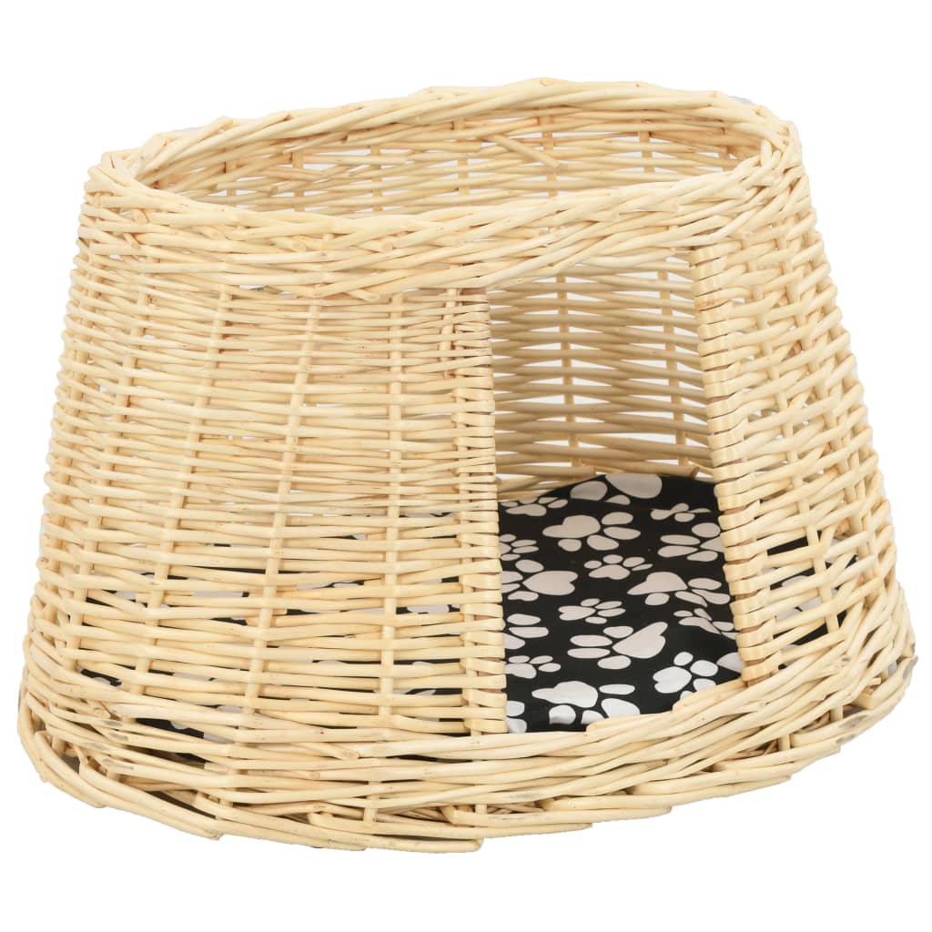 Panier pour chat avec coussins 3 pcs. 47 x 34 x 60 cm osier naturel - couleur naturelle - number 8.