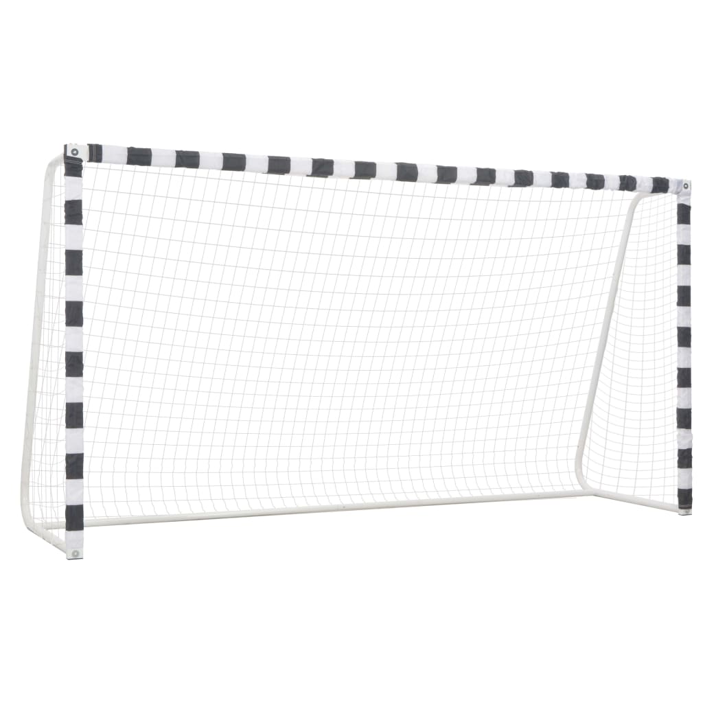 Fodboldmål 300 x 160 x 90 cm metal sort og hvid - number 1.